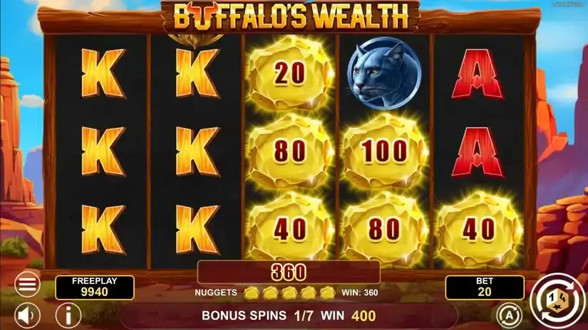Buffalo’s Wealth slot screenshot 5
