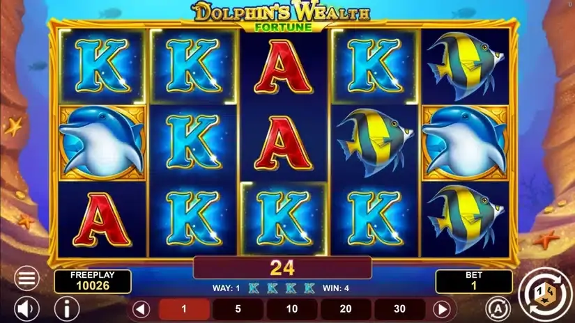 Dolphin’s Wealth Fortune slot screenshot 3