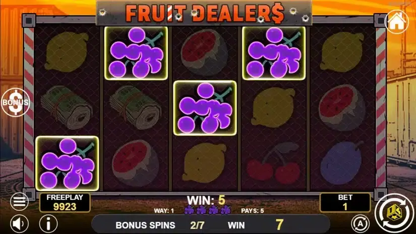 Fruit Dealers slot screenshot 4