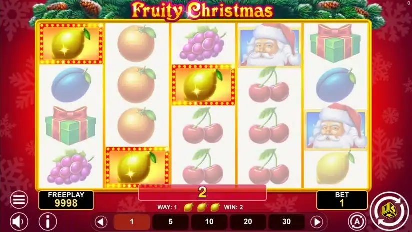 Fruity Christmas slot screenshot 4