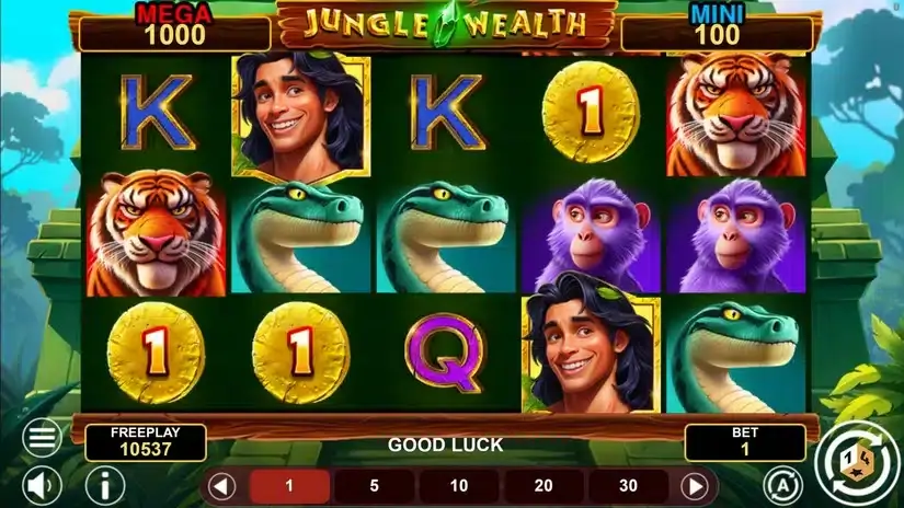 Jungle Wealth Hold And Win slot screenshot 5
