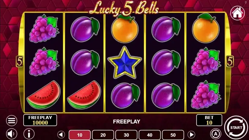 Lucky 5 Bells slot screenshot 1