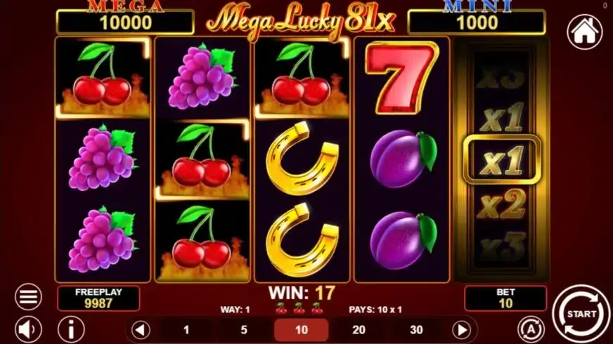 Mega Lucky 81x slot screenshot 1