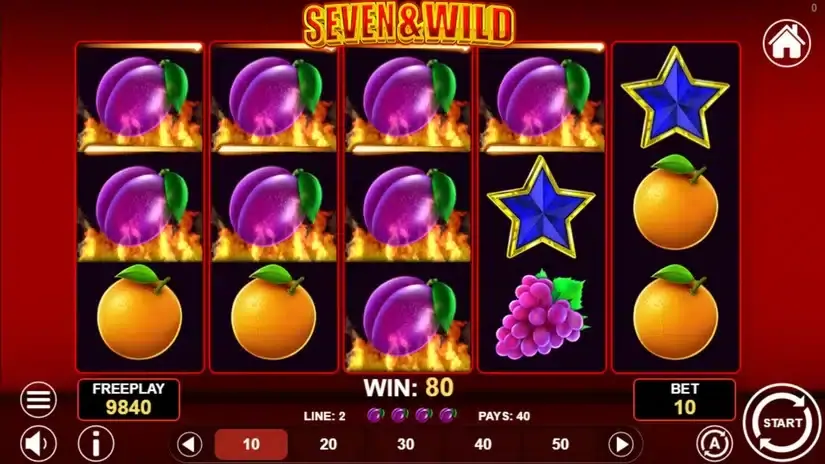 Seven & Wild slot screenshot 2