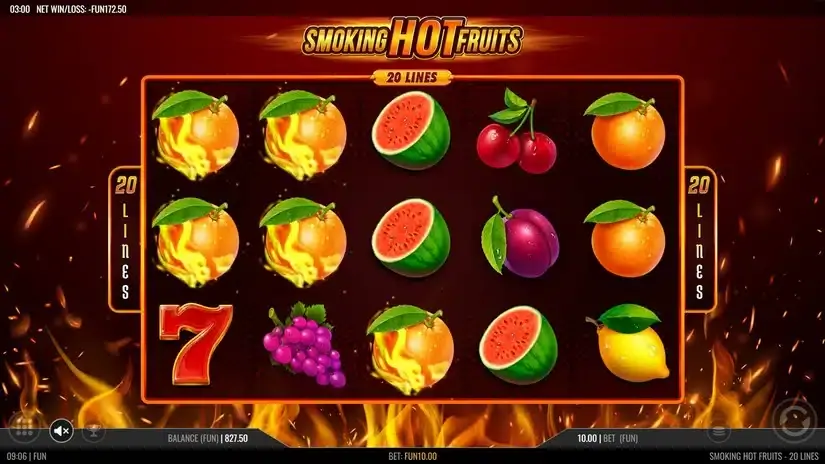 Smoking Hot Fruits 20 slot screenshot