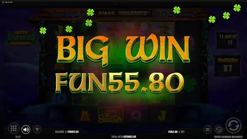 Super Rainbow Megaways slot screenshot 