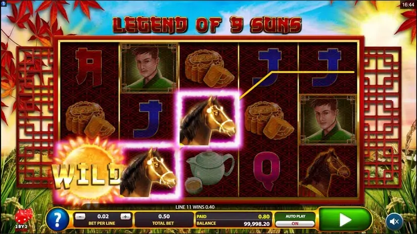Legend of 9 Suns slot screenshot 2