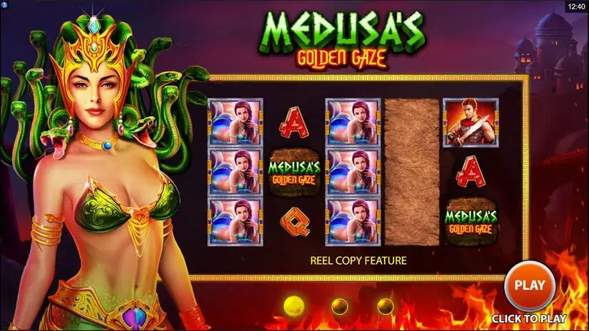 Medusa’s Golden Gaze slot screenshot 