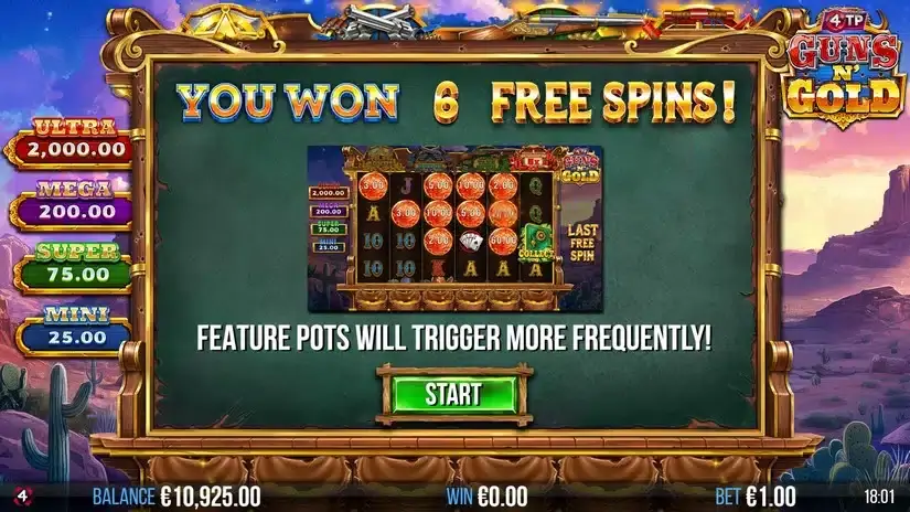 4TP Guns N’ Gold slot screenshot 3