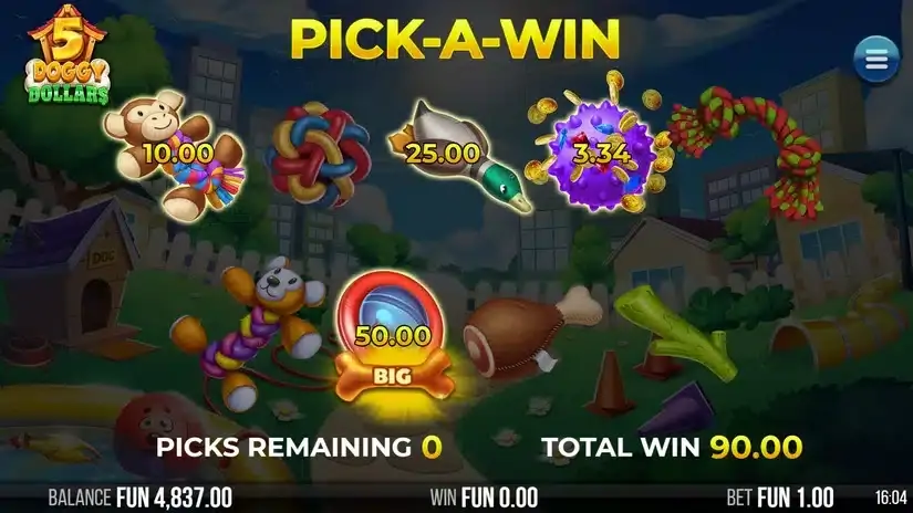 5 Doggy Dollars slot screenshot 4