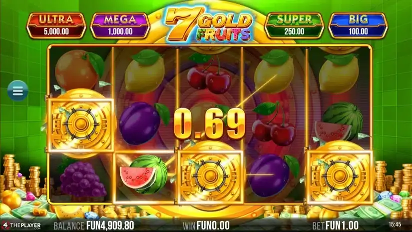 7 Gold Fruits slot screenshot 2