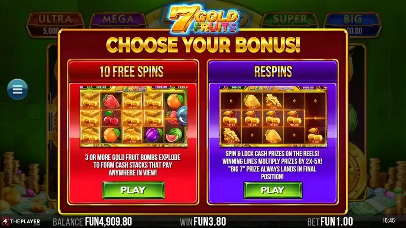 7 Gold Fruits slot screenshot 3
