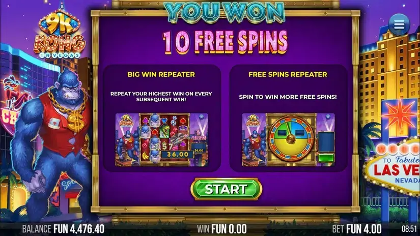 9k Kong in Vegas slot screenshot 7