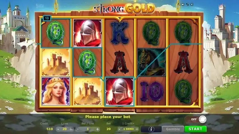 Strong Gold slot screenshot 