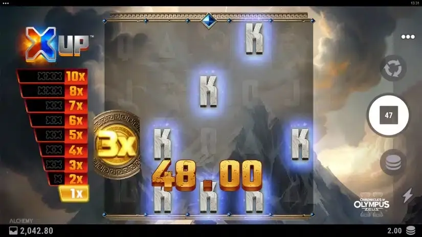 Chronicles of Olympus II – Zeus slot screenshot 3