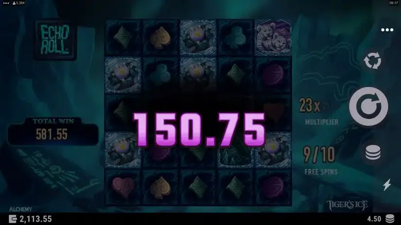 Tiger’s Ice slot screenshot 