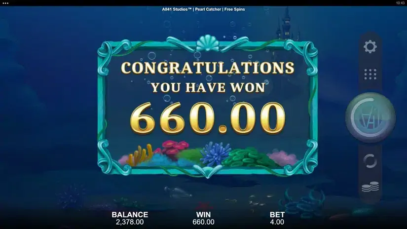 Pearl Catcher slot screenshot 