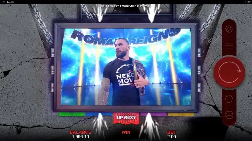 WWE Clash of the Wilds slot screenshot 3