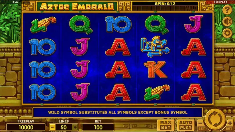 Aztec Emerald slot screenshot 1