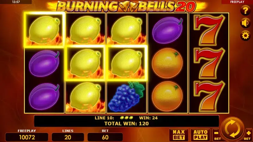 Burning Bells 20 slot screenshot 5