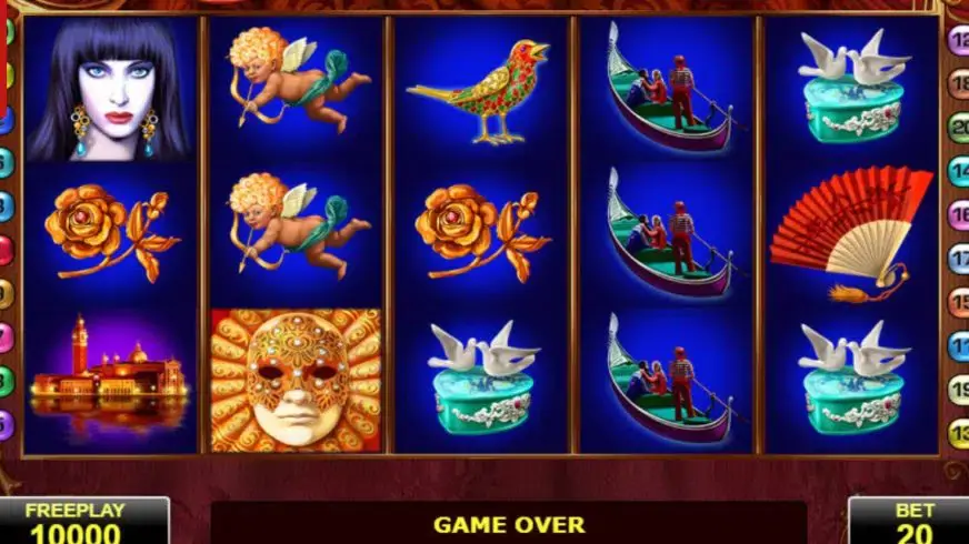 Casanova slot screenshot 