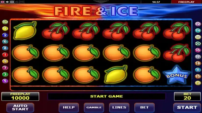Fire & Ice slot screenshot 1