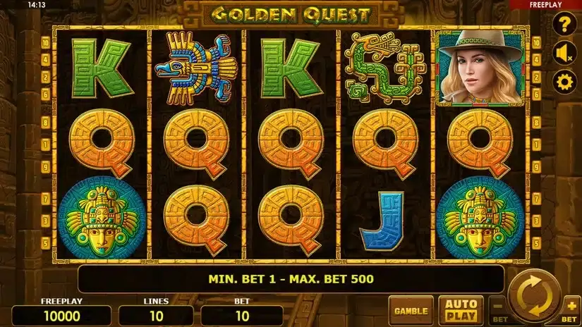 Golden Quest slot screenshot 