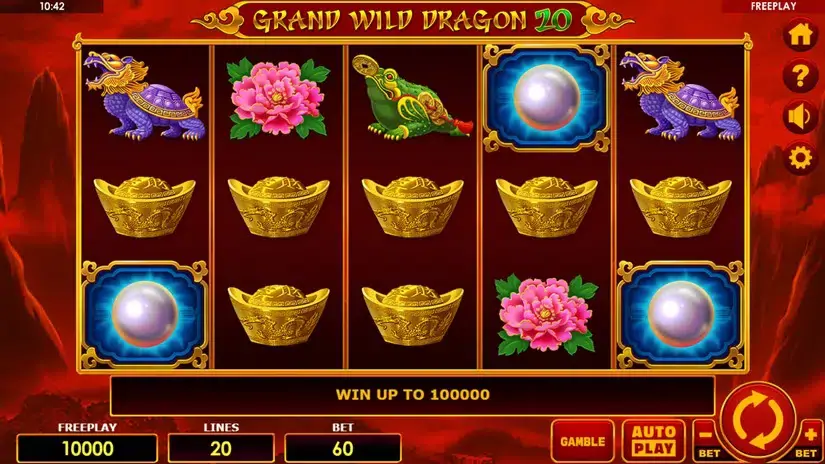 Grand Wild Dragon 20 slot screenshot 
