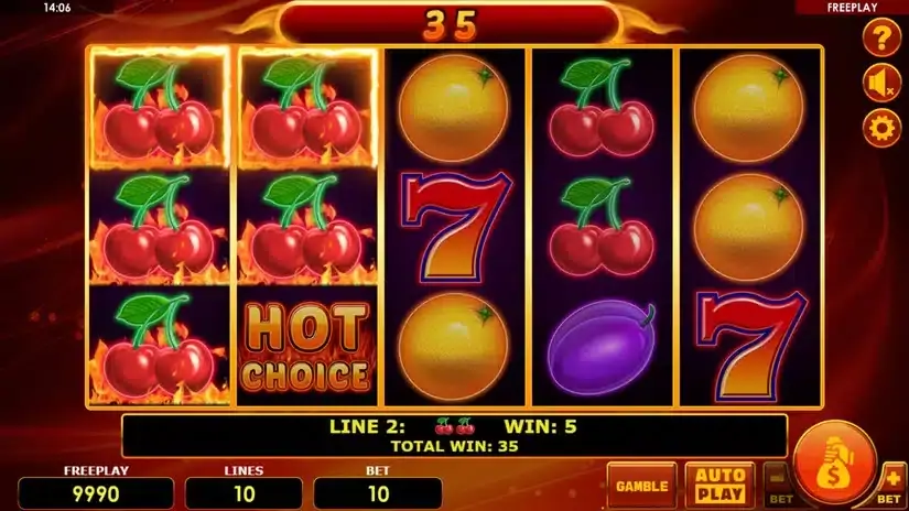 Hot Choice Deluxe slot screenshot 3
