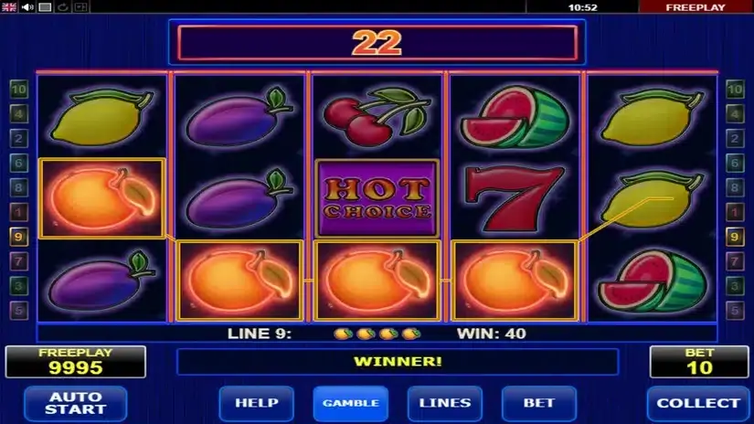 Hot Choice slot screenshot 2