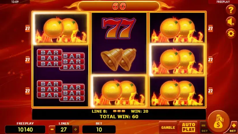Hot Fruits 27 slot screenshot 