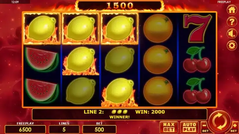 Hot Seven Deluxe slot screenshot 2