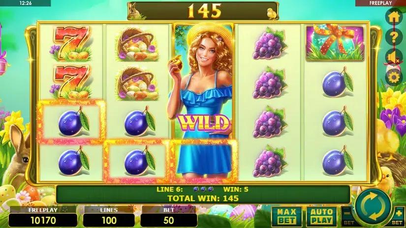 Lady Fruits 100 Easter slot screenshot 5
