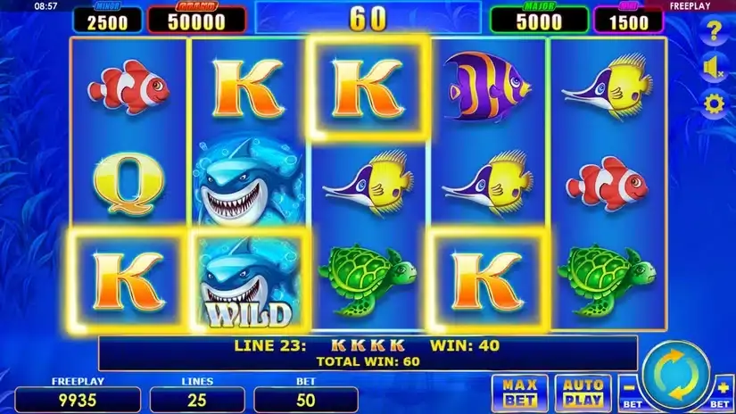 Lucky Shark slot screenshot 3