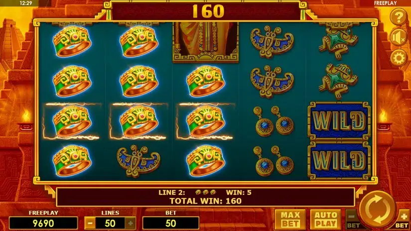 Sun Goddess slot screenshot 