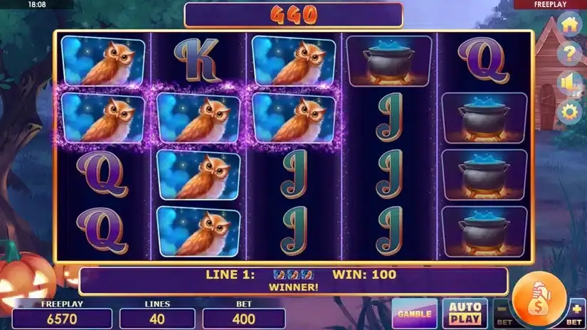 Wild Witches slot screenshot 3