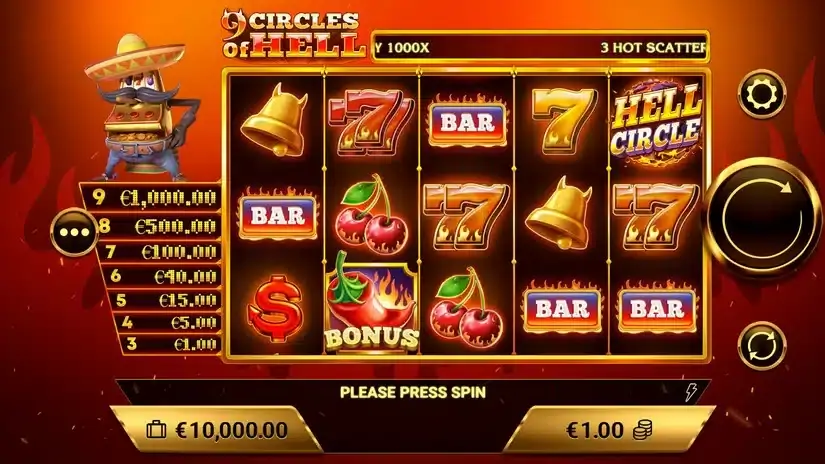 9 Circles of Hell slot screenshot 1