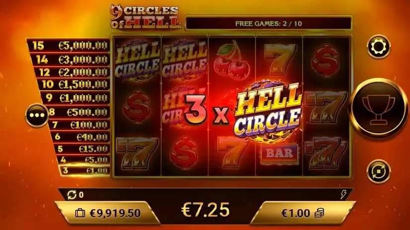 9 Circles of Hell slot screenshot 5