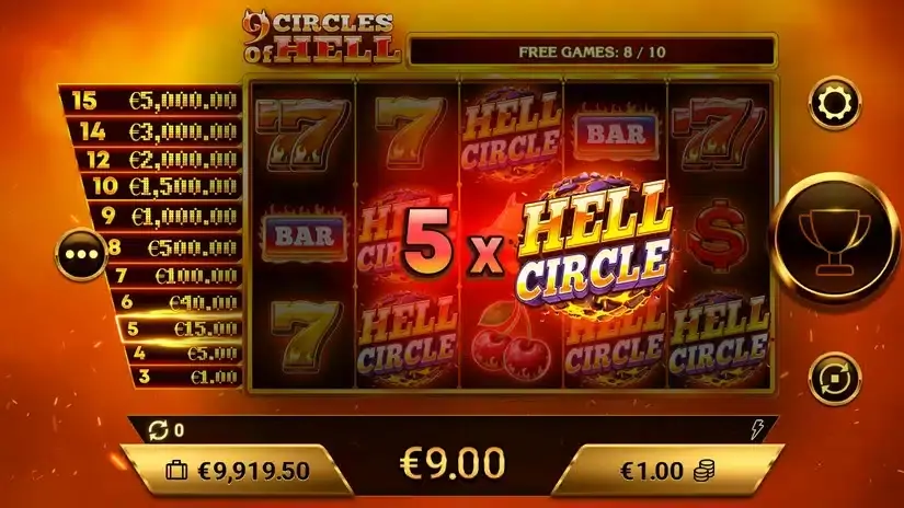 9 Circles of Hell slot screenshot 6