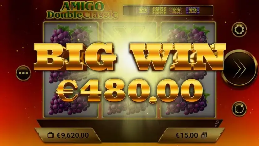 Amigo Double Classic slot screenshot 5