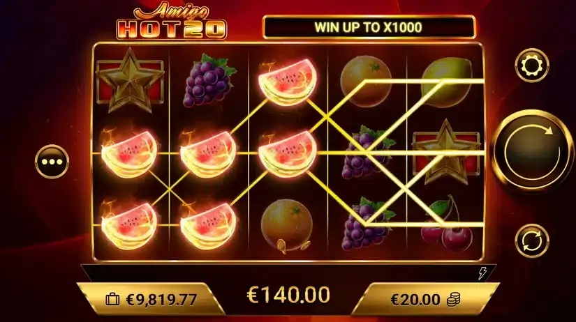 Amigo HOT20 slot screenshot 5