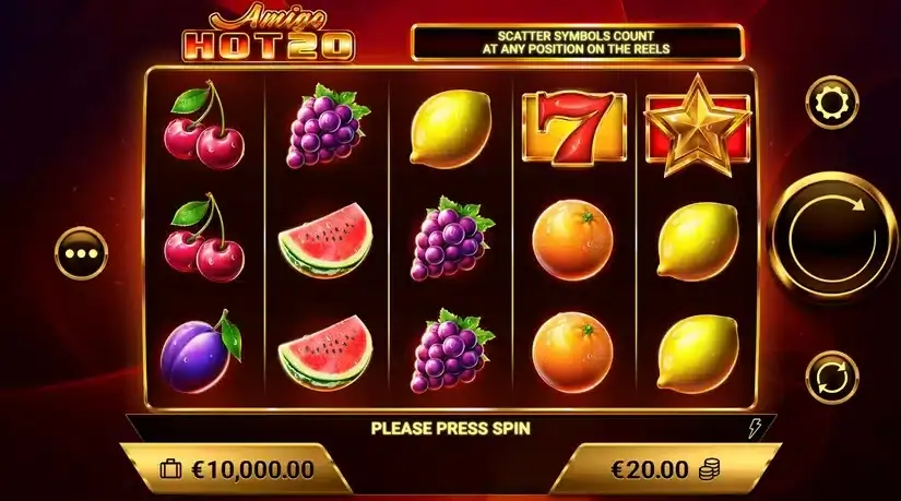 Amigo HOT20 slot screenshot 1
