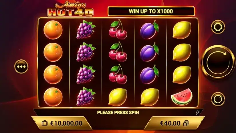 Amigo HOT40 slot screenshot 1