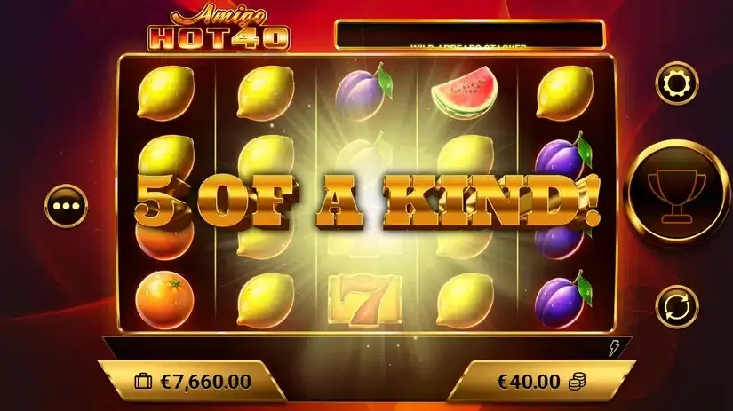 Amigo HOT40 slot screenshot 5