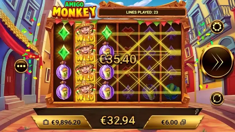 Amigo Monkey slot screenshot 2