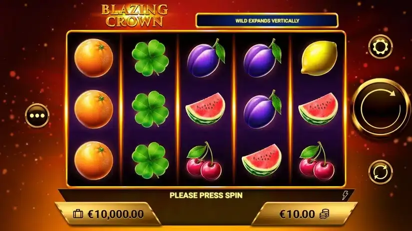 Blazing Crown slot screenshot 