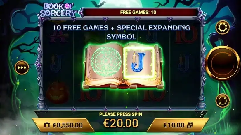 Book of Sorcery slot screenshot 3