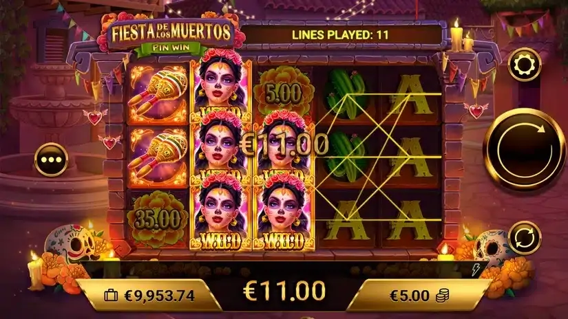 Fiesta De Los Muertos slot screenshot 2
