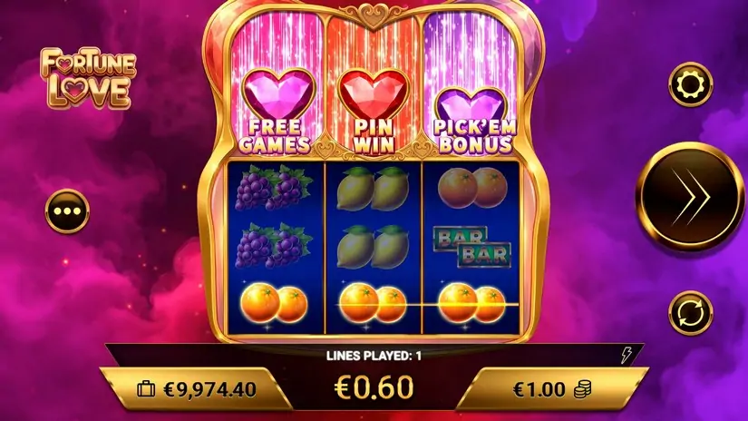Fortune Love slot screenshot 2