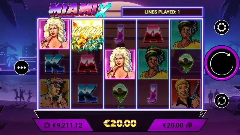MiamiX slot screenshot 3